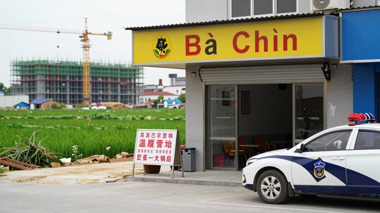Minh họa: Quán cơm Bà Chín bị phạt vì xây dựng trái phép trên đất nông nghiệp.
