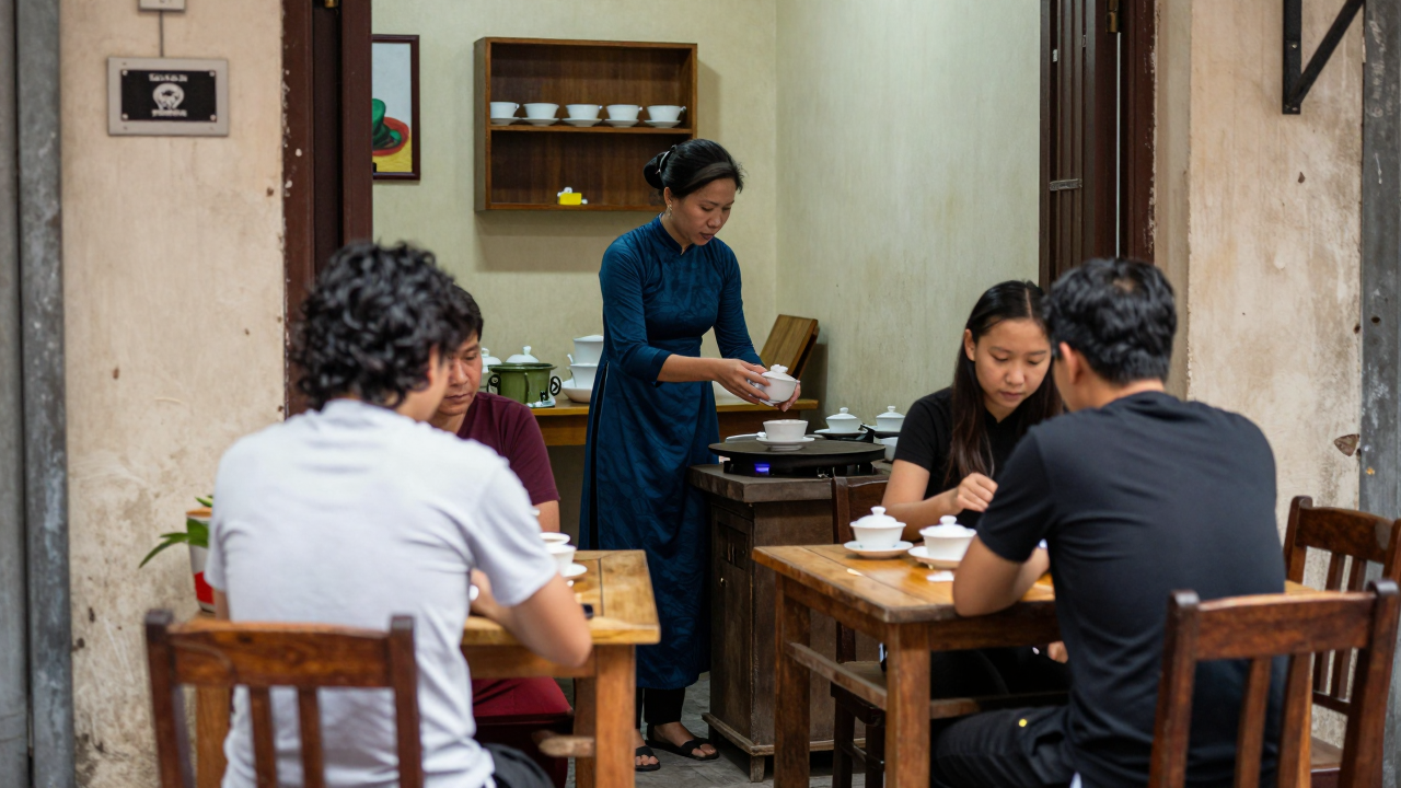 Quán chè bà Tre ở hẻm 287 Nguyễn Đình Chiểu, TP.HCM, không dùng app, không bán qua mạng.