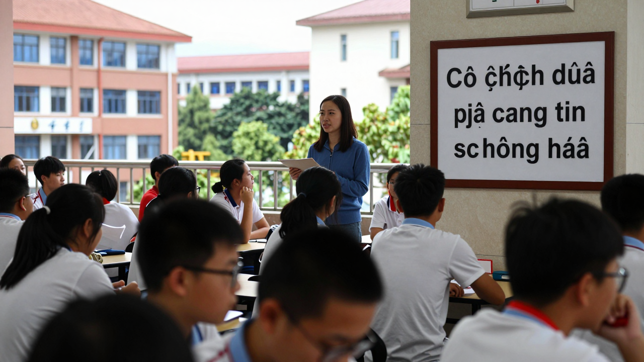 Minh họa về cơ chế đấu giá căng tin trường học và mô hình quản lý giáo dục.