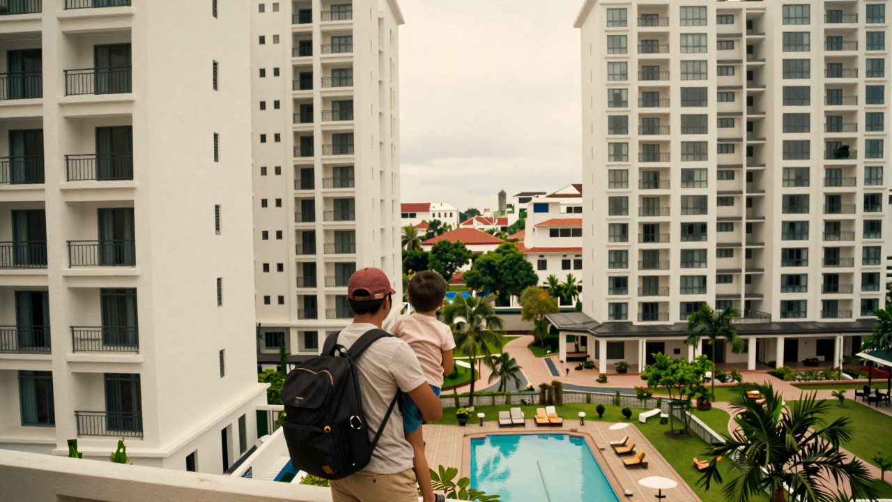 Minh họa tổ hợp căn hộ cao tầng với không gian xanh tại thành phố Vinh