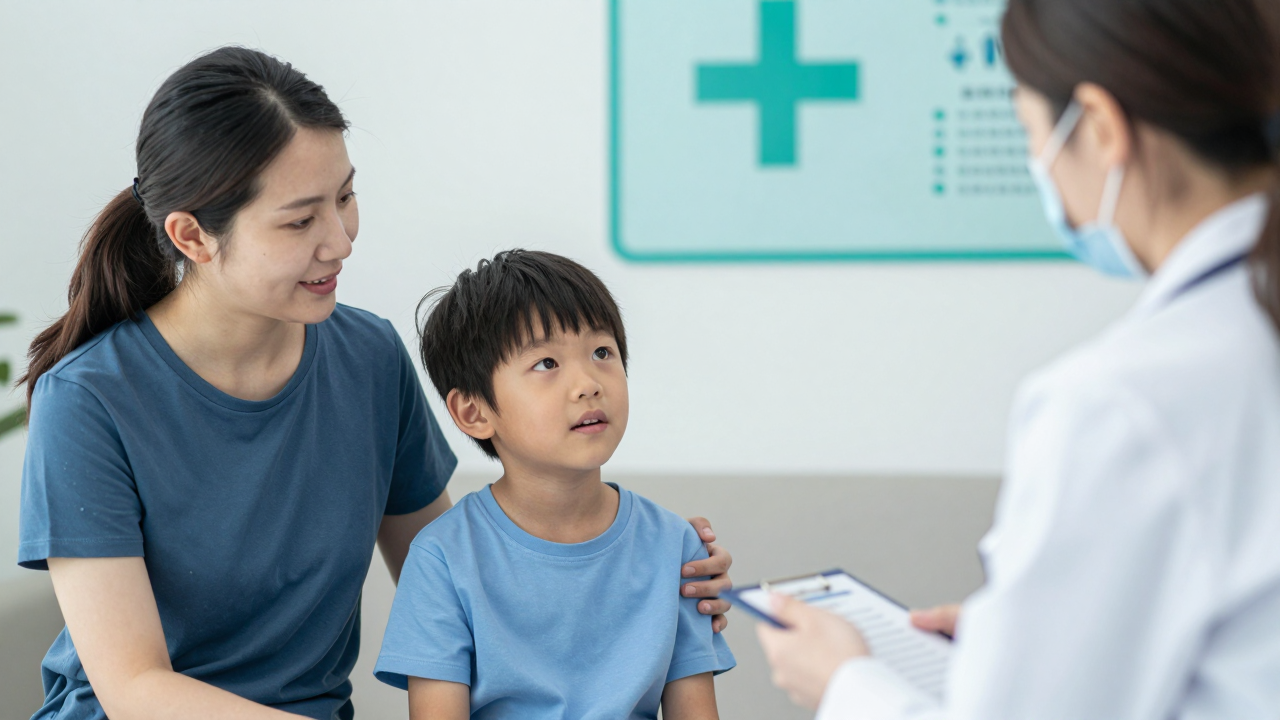 Minh họa tư vấn sức khỏe về bệnh não mô cầu cho gia đình