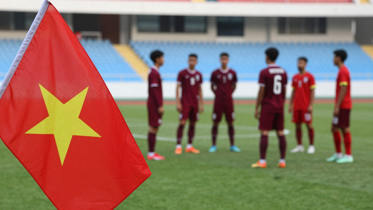 U.23 Qatar và U.23 Việt Nam thi đấu giao hữu tại Gia Lai VTV Cup 2026
