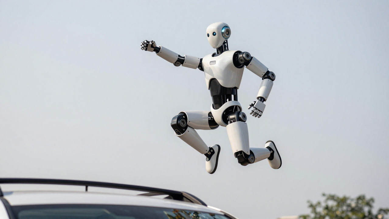 Robot H2-X thực hiện màn nhảy cao 4m và múa võ