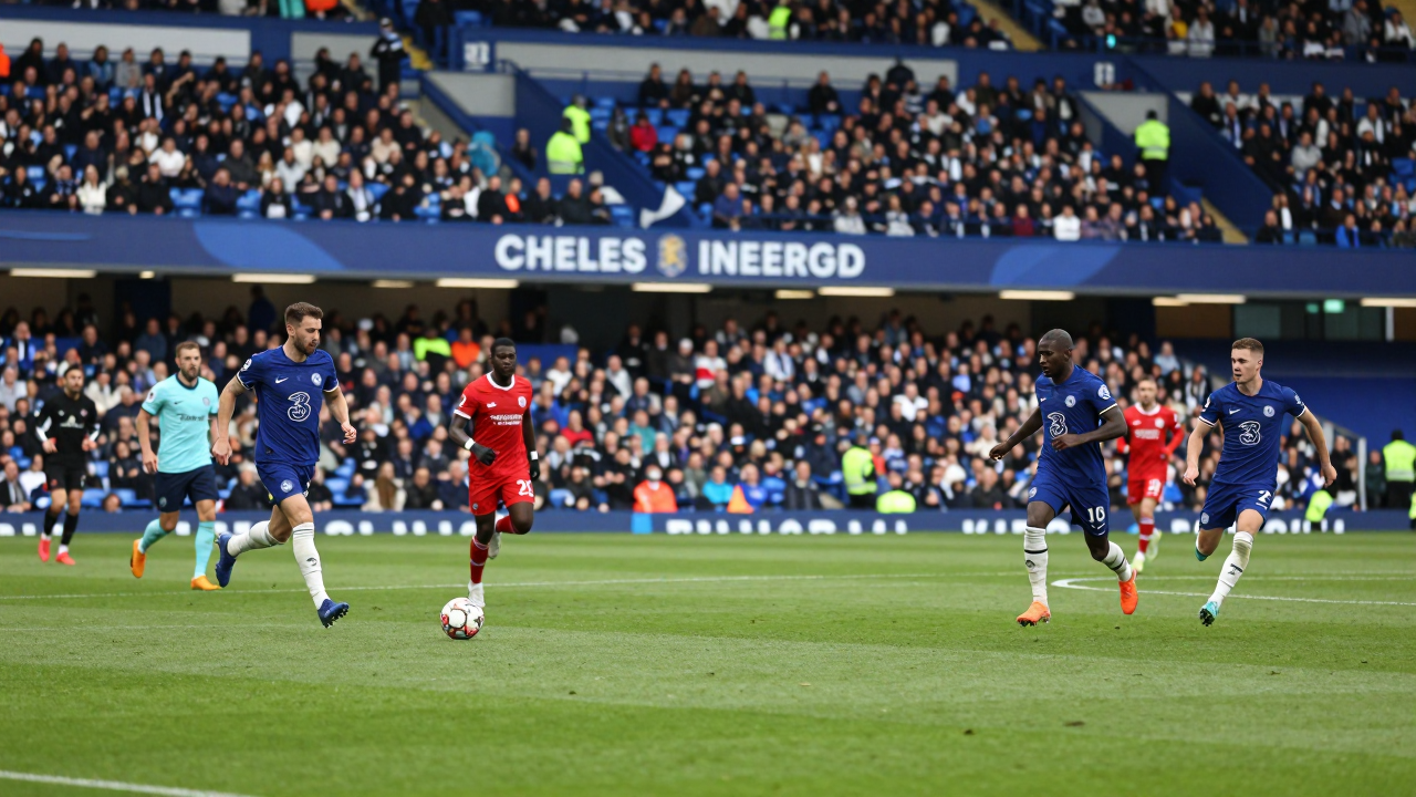 Trận đấu giữa Chelsea và MU tại sân Stamford Bridge