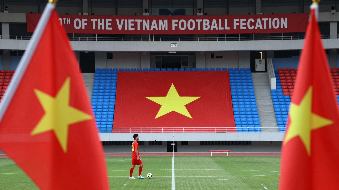Minh họa cho nhiệm kỳ 10 của VFF: Thách thức và kỳ vọng của bóng đá Việt Nam.