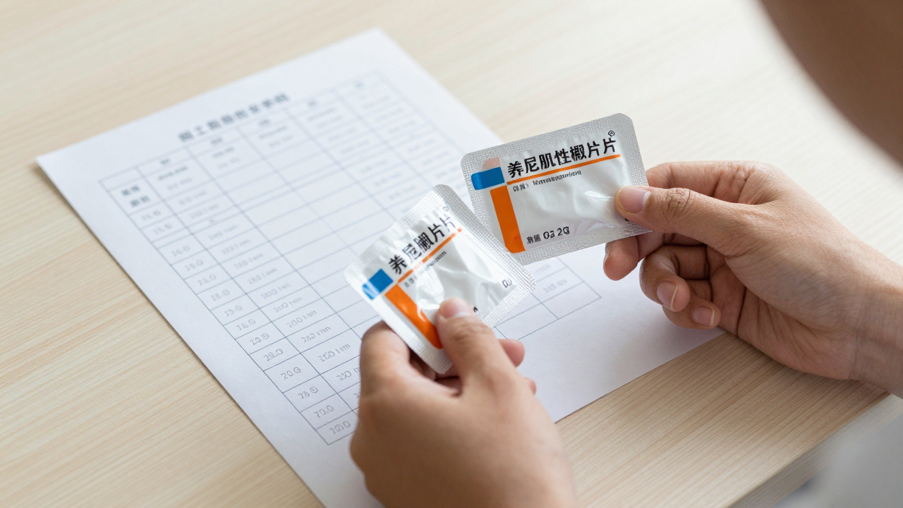 Minh họa người dùng đối chiếu thành phần trên các hộp thuốc