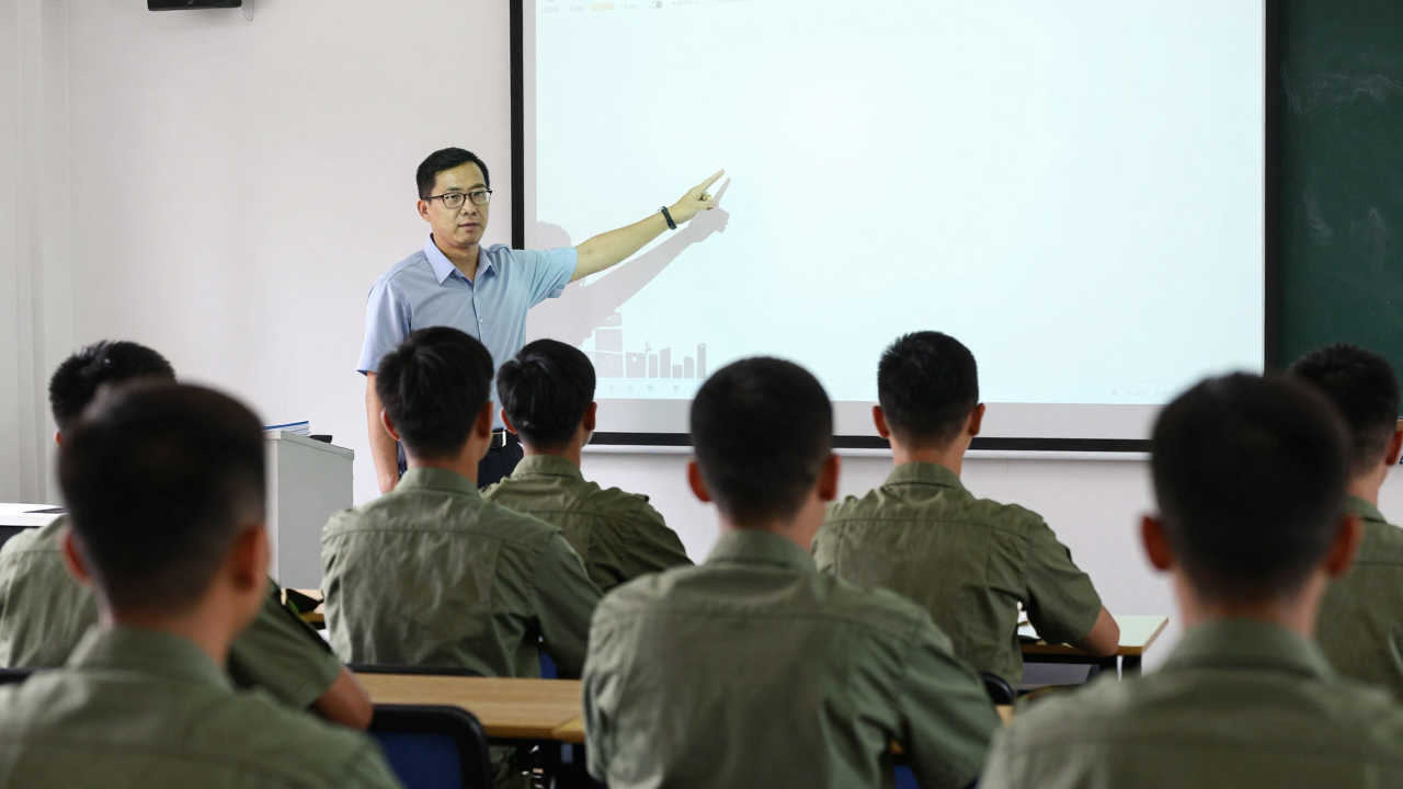 Minh họa lớp bồi dưỡng pháp luật và nghiệp vụ dành cho lực lượng dân quân