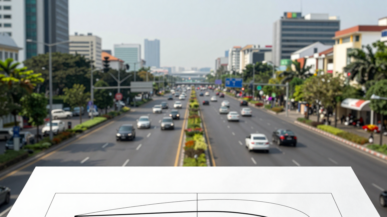 Minh họa hai tuyến đường ở TP.HCM được đề xuất mở rộng nhằm hỗ trợ giảm ùn tắc gần sân bay Tân Sơn Nhất.