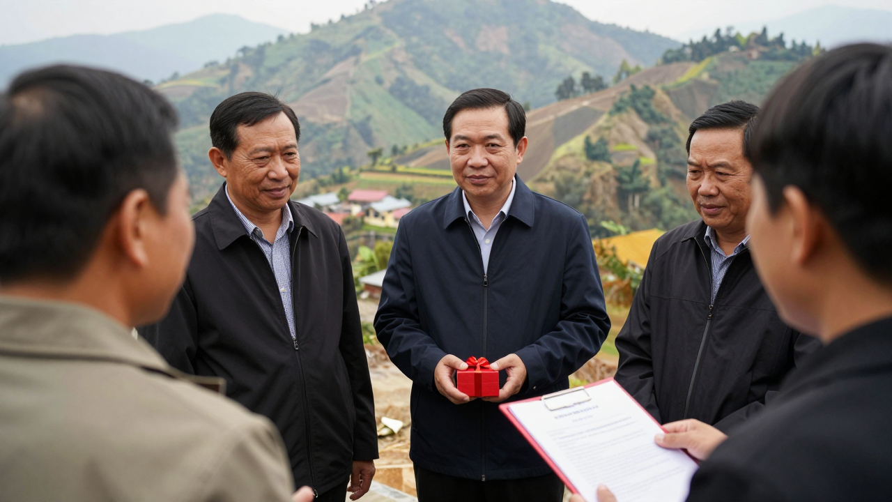 Minh họa buổi gặp mặt người có uy tín trong cộng đồng dân tộc thiểu số tại Nghệ An.