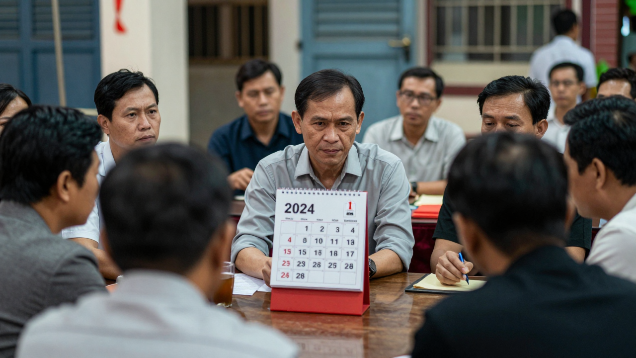 Minh họa buổi tiếp xúc cử tri với lịch dự kiến trong tháng 11