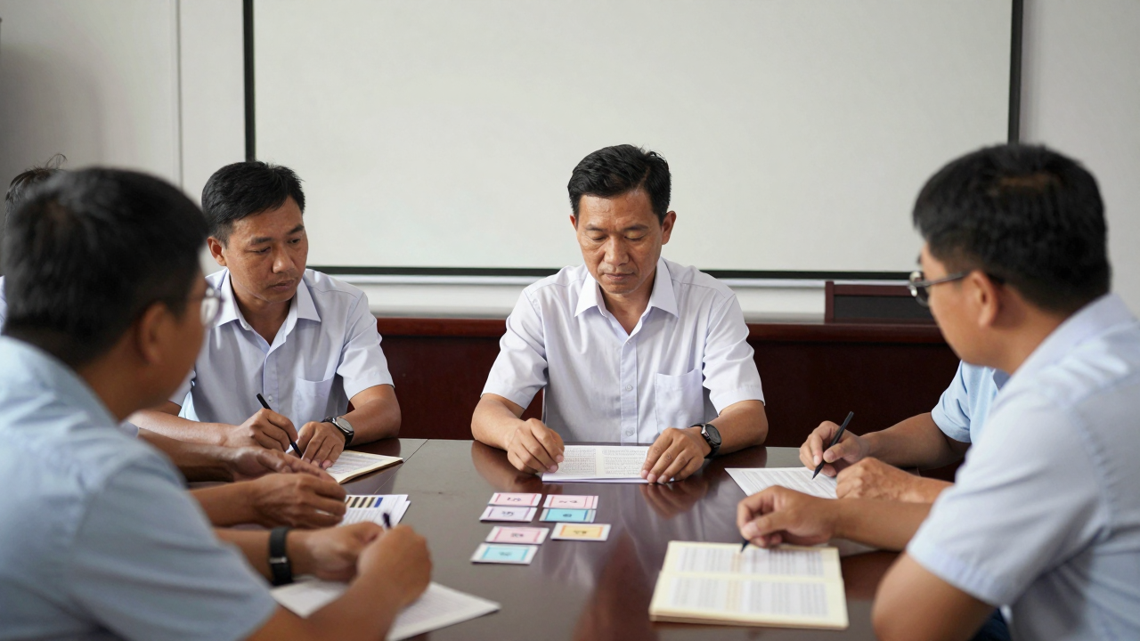 Minh họa buổi tập huấn kỹ năng xử lý thông tin cho cán bộ cơ sở
