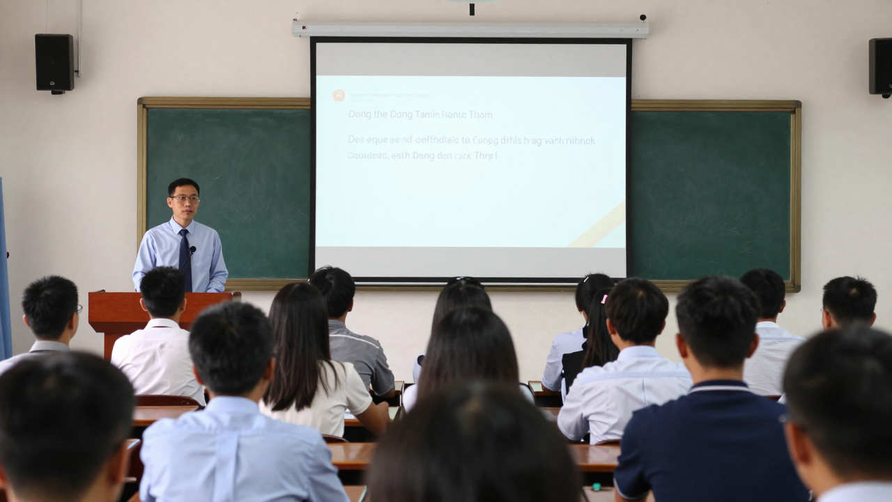 Minh họa một buổi tọa đàm về phổ biến, giáo dục pháp luật