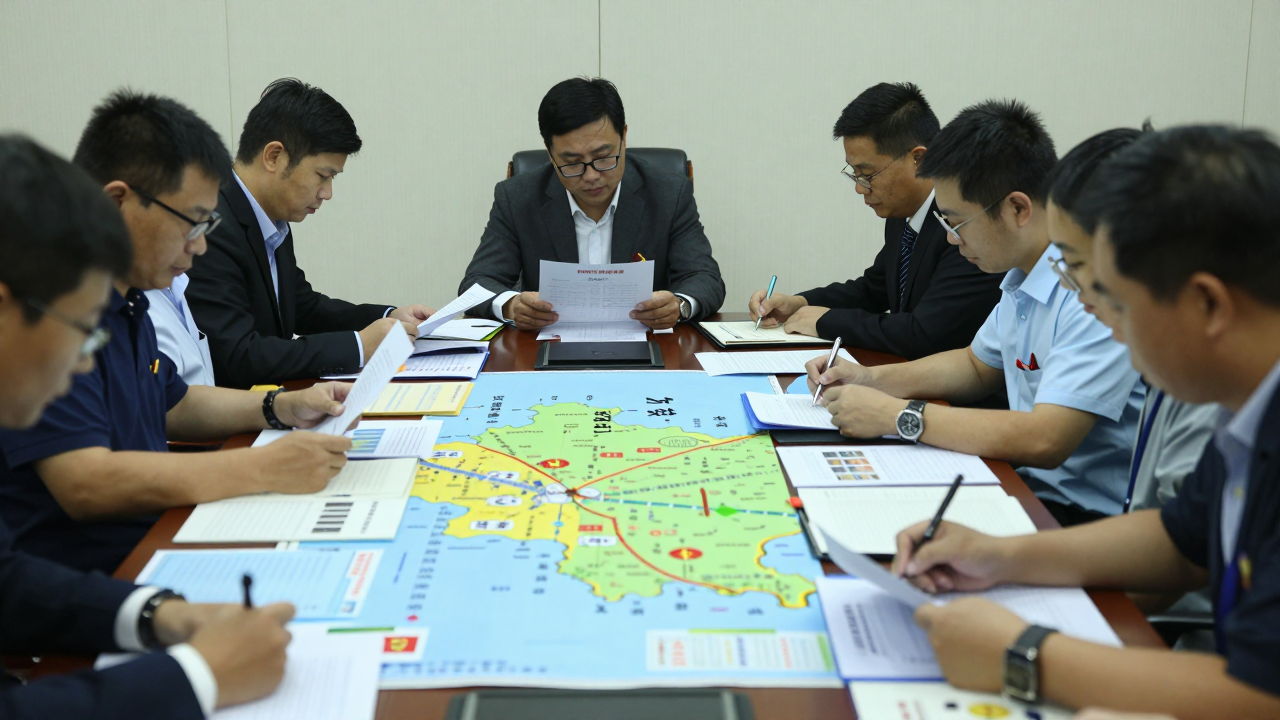 Minh họa hội nghị rà soát nhiệm vụ phát triển kinh tế - xã hội tại địa phương.