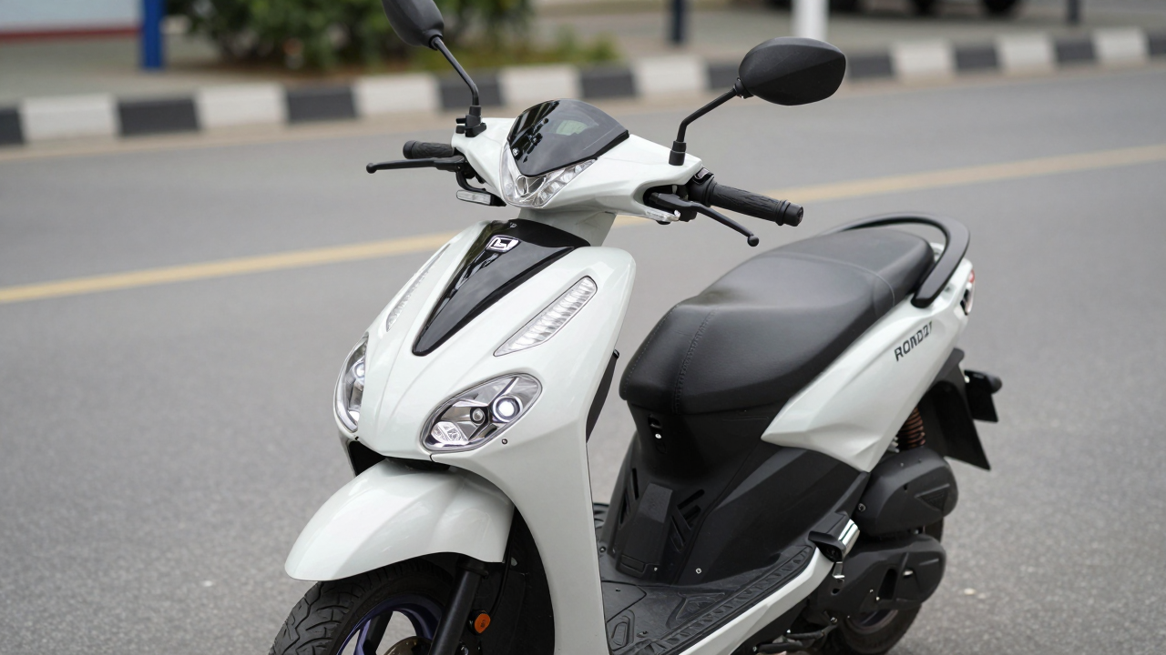 Minh họa mẫu xe ga Honda Genio 2027 với thiết kế hiện đại, đèn LED và đồng hồ kỹ thuật số.
